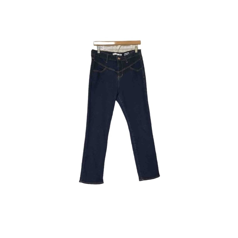 !!iT Amanda High‎ Rise Slim Ankle Denim Blue Jeans Womens Size 12 Dark Wash